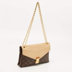 Pre Owned حقيبة لوي فيتون بالاس كانفاس مونوغرامي بيج رملي بسلسلة