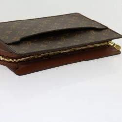 Pre Owned Louis Vuitton Monogram Canvas Pochette Homme Clutch 