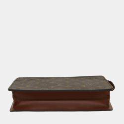 Pre Owned Louis Vuitton Monogram Canvas Pochette Homme Clutch 