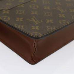 Pre Owned Louis Vuitton Monogram Canvas Pochette Homme Clutch 