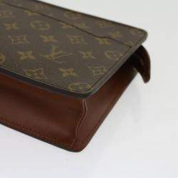 Pre Owned Louis Vuitton Monogram Canvas Pochette Homme Clutch 