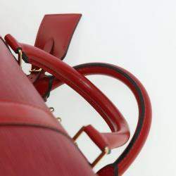 Louis Vuitton Red Epi Leather Keepall 55 Duffel Bag