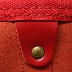 Louis Vuitton Red Epi Leather Keepall 55 Duffel Bag