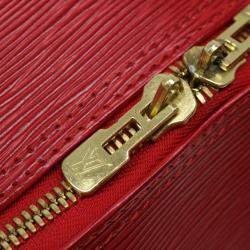 Louis Vuitton Red Epi Leather Keepall 55 Duffel Bag