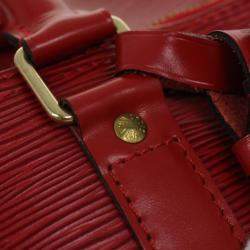 Louis Vuitton Red Epi Leather Keepall 55 Duffel Bag