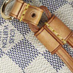 Pre Owned Louis Vuitton White Damier Azur Neverfull PM