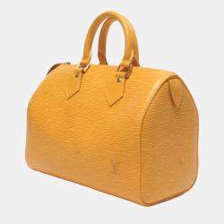 Pre Owned Louis Vuitton Yellow Epi Leather Speedy 25 Satchel