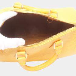 Pre Owned Louis Vuitton Yellow Epi Leather Speedy 25 Satchel