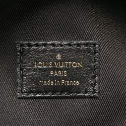 Pre Owned Louis Vuitton Black Leather New Wave Belt Bag