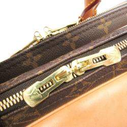 Pre Owned Louis Vuitton Brown Monogram Canvas Alize 24 Heures Briefcase