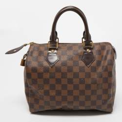 Pre Owned Louis Vuitton Damier Ebene Canvas Speedy 25 Bag