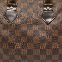 Pre Owned Louis Vuitton Damier Ebene Canvas Speedy 25 Bag