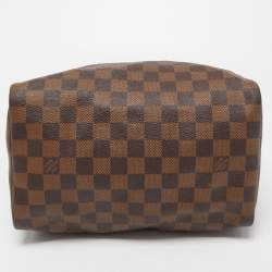 Pre Owned Louis Vuitton Damier Ebene Canvas Speedy 25 Bag