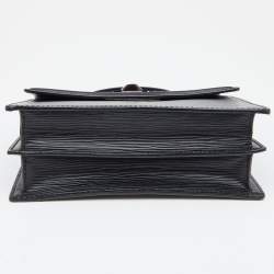 Pre Owned Louis Vuitton Black Epi Leather Sevigne PM Bag