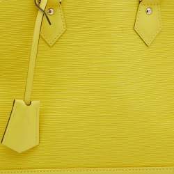 Pre Owned Louis Vuitton Citron Epi Leather Alma PM Bag