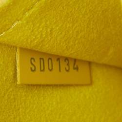 Pre Owned Louis Vuitton Citron Epi Leather Alma PM Bag