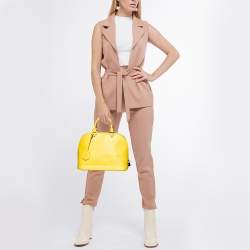 Pre Owned Louis Vuitton Citron Epi Leather Alma PM Bag