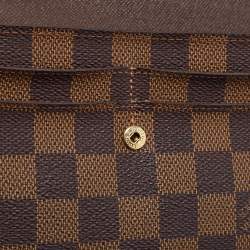 Louis Vuitton Damier Ebene Canvas Sarah Wallet