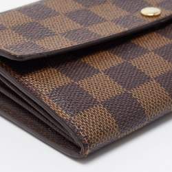 Louis Vuitton Damier Ebene Canvas Sarah Wallet