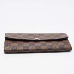 Louis Vuitton Damier Ebene Canvas Sarah Wallet
