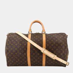 Louis Vuitton City Keepall Logo-embossed Leather Shoulder Bag in