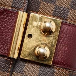 Pre Owned Louis Vuitton Bordeaux Damier Ebene Canvas Wight Bag