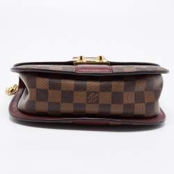Pre Owned Louis Vuitton Bordeaux Damier Ebene Canvas Wight Bag