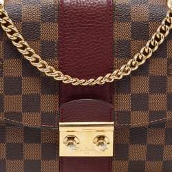Pre Owned Louis Vuitton Bordeaux Damier Ebene Canvas Wight Bag