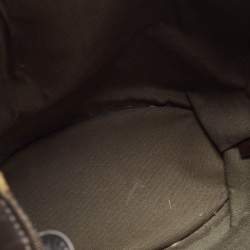 Pre Owned Louis Vuitton Khaki Monogram Mini Lin Canvas Noelie Bag