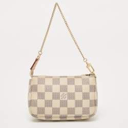 Pre Owned Louis Vuitton Damier Azur Canvas Mini Pochette Accessoires