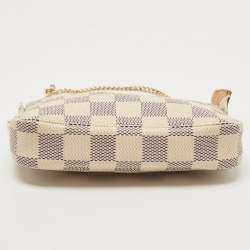 Pre Owned Louis Vuitton Damier Azur Canvas Mini Pochette Accessoires