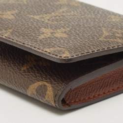 Pre Owned Louis Vuitton Monogram Canvas Business Card Holder