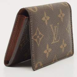 Pre Owned Louis Vuitton Monogram Canvas Business Card Holder