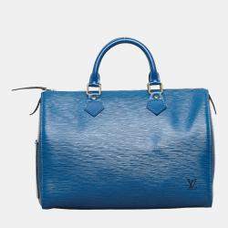 Louis Vuitton Blue Epi Leather Speedy 30 Handbag
