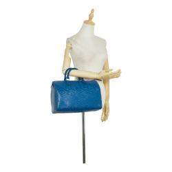 Louis Vuitton Blue Epi Leather Speedy 30 Handbag