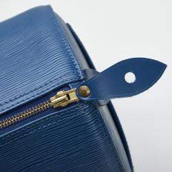 Louis Vuitton Blue Epi Leather Speedy 30 Handbag