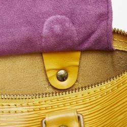 Pre Owned Louis Vuitton Yellow Epi Leather Speedy 25 Handbag