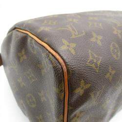 Pre Owned Louis Vuitton Brown Monogram Canvas Speedy 30 Handbag