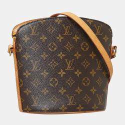 Pre Owned Louis Vuitton Brown Monogram Canvas Drouot Shoulder Bag
