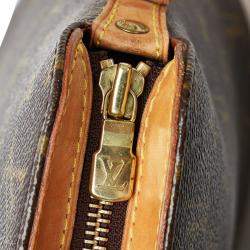 Pre Owned Louis Vuitton Brown Monogram Canvas Drouot Shoulder Bag