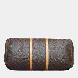 Louis Vuitton Brown Monogram Canvas Keepall 60 Travel Bag