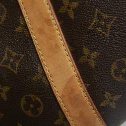 Louis Vuitton Brown Monogram Canvas Keepall 60 Travel Bag