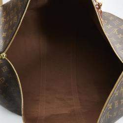 Louis Vuitton Brown Monogram Canvas Keepall 60 Travel Bag