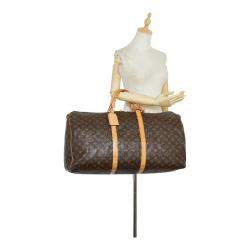 Louis Vuitton Brown Monogram Canvas Keepall 60 Travel Bag