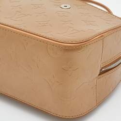 Pre Owned Louis Vuitton Beige Monogram Vernis Mat Shelton Bag