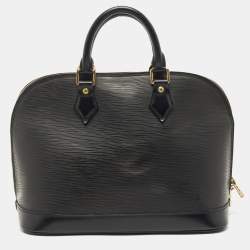Pre Owned Louis Vuitton Black Epi Leather Alma PM Bag