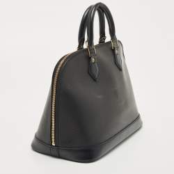 Pre Owned Louis Vuitton Black Epi Leather Alma PM Bag
