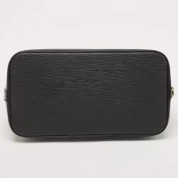 Pre Owned Louis Vuitton Black Epi Leather Alma PM Bag