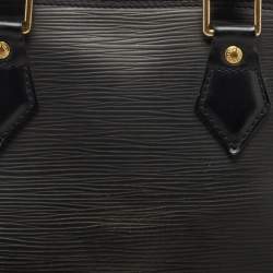Pre Owned Louis Vuitton Black Epi Leather Alma PM Bag