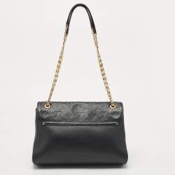 Pre Owned حقيبة لوي فيتون سان جيرمين جلد أمبرين أسود مونوغرامي MM 